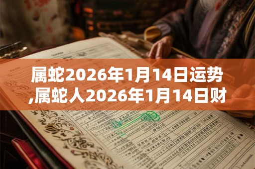 属蛇2026年1月14日运势,属蛇人2026年1月14日财运,生肖蛇2026年1月14日运势