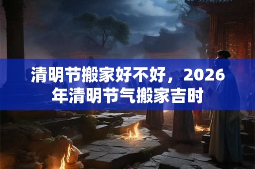 清明节搬家好不好，2026年清明节气搬家吉时