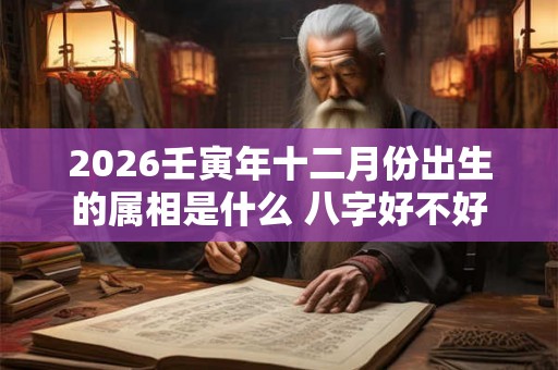 2026壬寅年十二月份出生的属相是什么 八字好不好