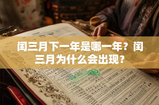 闰三月下一年是哪一年？闰三月为什么会出现？