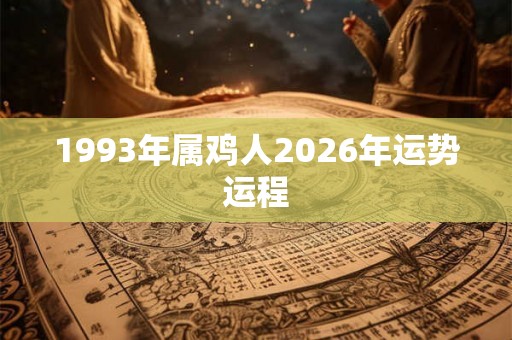 1993年属鸡人2026年运势运程