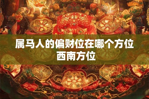 属马人的偏财位在哪个方位 西南方位