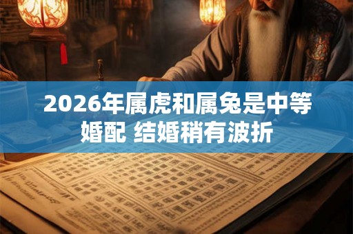 2026年属虎和属兔是中等婚配 结婚稍有波折