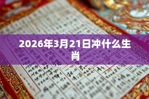 2026年3月21日冲什么生肖