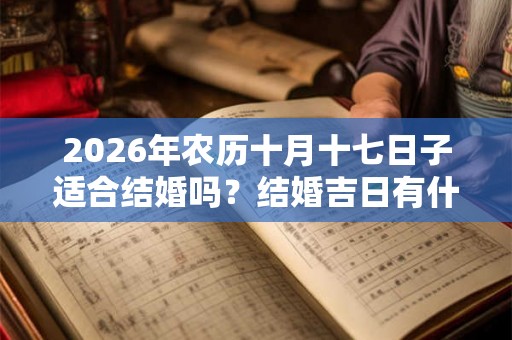 2026年农历十月十七日子适合结婚吗？结婚吉日有什么说法？