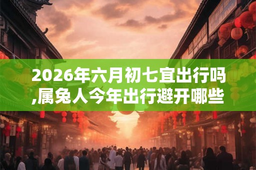 2026年六月初七宜出行吗,属兔人今年出行避开哪些日子 2026年六月初七宜出行吗,属兔人今年出行避开哪些日子