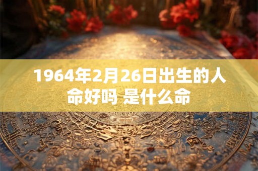 1964年2月26日出生的人命好吗 是什么命 1964年2月26日出生的人命好吗 是什么命