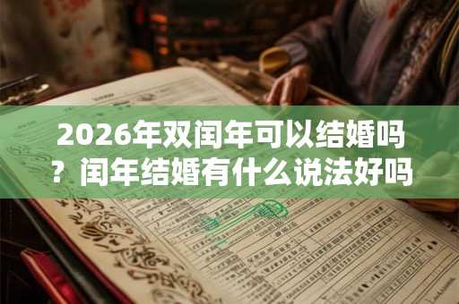 2026年双闰年可以结婚吗?闰年结婚有什么说法好吗? 2026年双闰年可以结婚吗?闰年结婚有什么说法好吗?