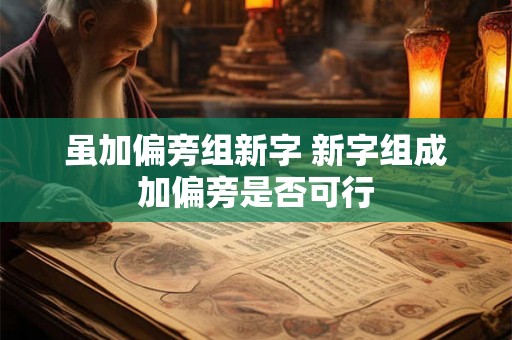 虽加偏旁组新字 新字组成加偏旁是否可行