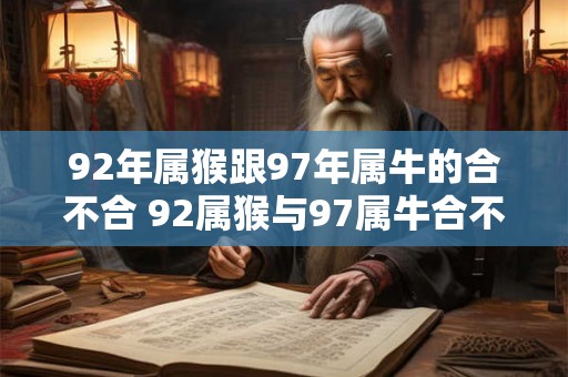 92年属猴跟97年属牛的合不合 92属猴与97属牛合不合