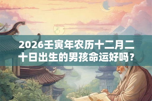 2026壬寅年农历十二月二十日出生的男孩命运好吗？是不是好命？