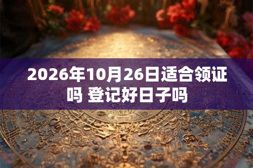 2026年10月26日适合领证吗 登记好日子吗 2026年10月26日适合领证吗 登记好日子吗