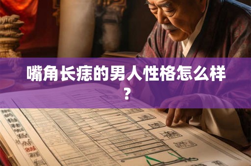 嘴角长痣的男人性格怎么样？