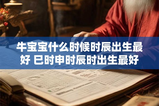 牛宝宝什么时候时辰出生最好 巳时申时辰时出生最好