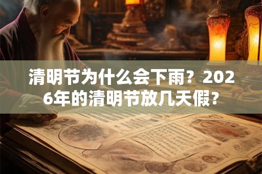 清明节为什么会下雨？2026年的清明节放几天假？