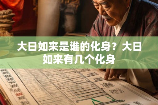 大日如来是谁的化身？大日如来有几个化身