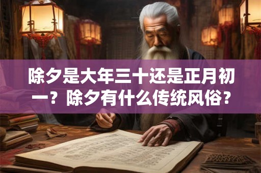 除夕是大年三十还是正月初一？除夕有什么传统风俗？