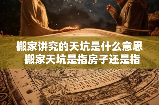 搬家讲究的天坑是什么意思  搬家天坑是指房子还是指方向
