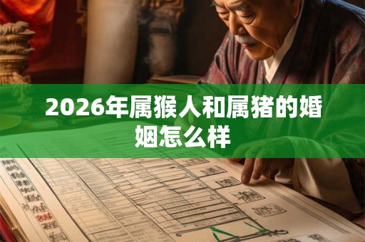 2026年属猴人和属猪的婚姻怎么样 2026年属猴人和属猪的婚姻怎么样