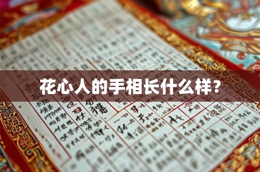 花心人的手相长什么样？