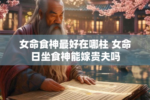 女命食神最好在哪柱 女命日坐食神能嫁贵夫吗