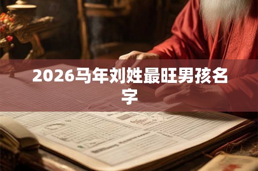 2026马年刘姓最旺男孩名字