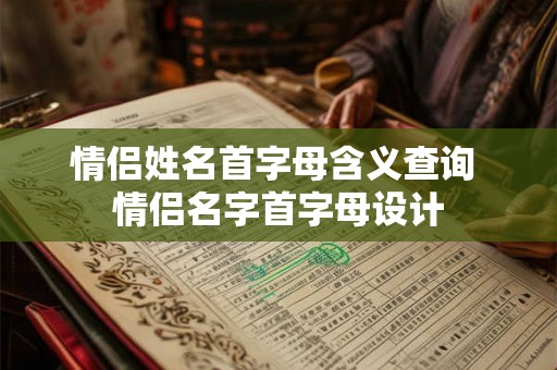情侣姓名首字母含义查询 情侣名字首字母设计