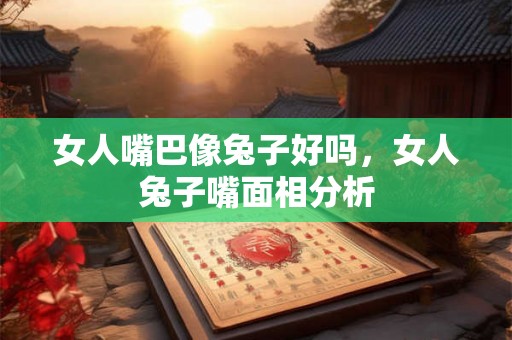 女人嘴巴像兔子好吗，女人兔子嘴面相分析