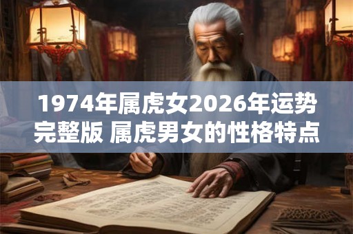 1974年属虎女2026年运势完整版 属虎男女的性格特点