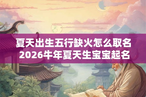 夏天出生五行缺火怎么取名 2026牛年夏天生宝宝起名