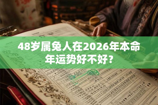 48岁属兔人在2026年本命年运势好不好？