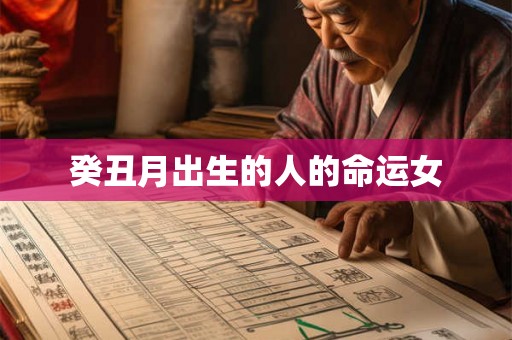 癸丑月出生的人的命运女