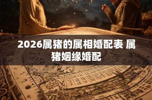 2026属猪的属相婚配表 属猪姻缘婚配
