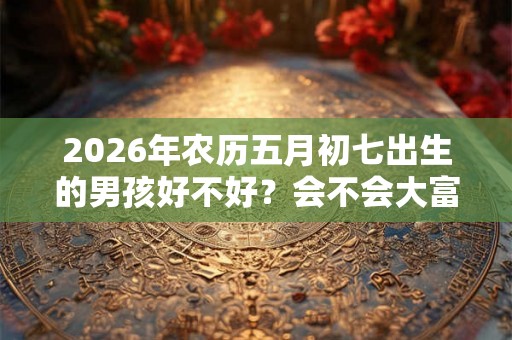 2026年农历五月初七出生的男孩好不好？会不会大富大贵？