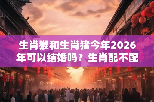 生肖猴和生肖猪今年2026年可以结婚吗?生肖配不配? 生肖猴和生肖猪今年2026年可以结婚吗?生肖配不配?