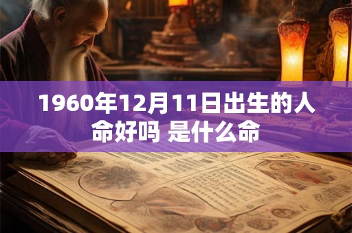 1960年12月11日出生的人命好吗 是什么命