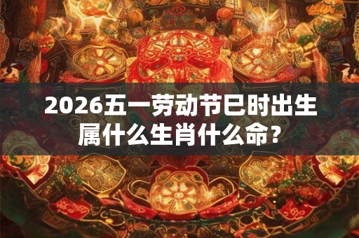 2026五一劳动节巳时出生属什么生肖什么命？