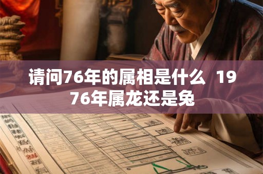 请问76年的属相是什么 1976年属龙还是兔 请问76年的属相是什么 1976年属龙还是兔