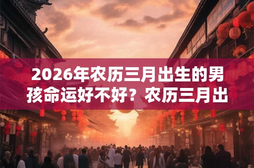 2026年农历三月出生的男孩命运好不好？农历三月出生属猪的好吗？