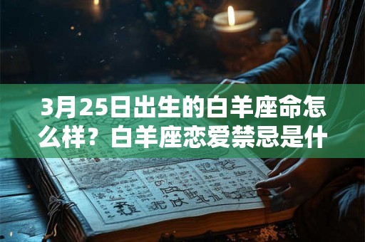 3月25日出生的白羊座命怎么样？白羊座恋爱禁忌是什么？