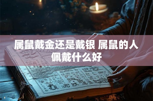 属鼠戴金还是戴银 属鼠的人佩戴什么好