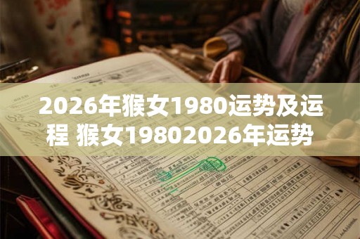 2026年猴女1980运势及运程 猴女19802026年运势如何