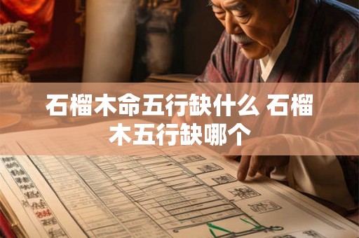石榴木命五行缺什么 石榴木五行缺哪个 石榴木命五行缺什么 石榴木五行缺哪个