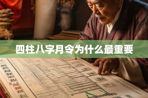 四柱八字月令为什么最重要 四柱八字月令为什么最重要