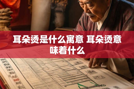 耳朵烫是什么寓意 耳朵烫意味着什么 耳朵烫是什么寓意 耳朵烫意味着什么