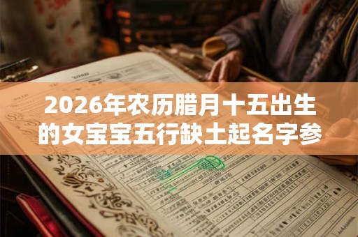 2026年农历腊月十五出生的女宝宝五行缺土起名字参考