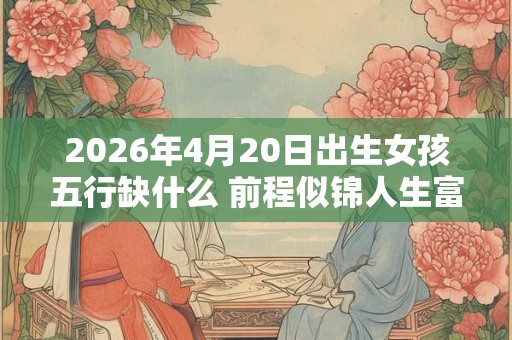 2026年4月20日出生女孩五行缺什么 前程似锦人生富裕 2026年4月20日出生女孩五行缺什么 前程似锦人生富裕