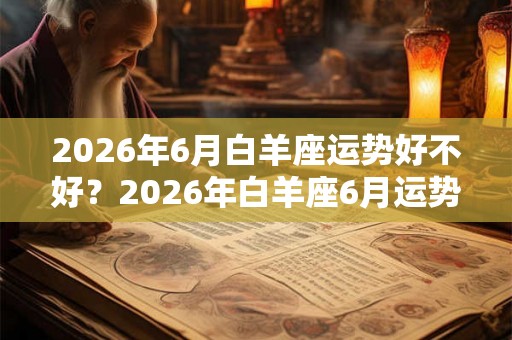 2026年6月白羊座运势好不好？2026年白羊座6月运势解析