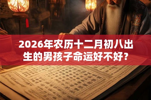 2026年农历十二月初八出生的男孩子命运好不好？