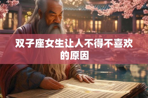双子座女生让人不得不喜欢的原因